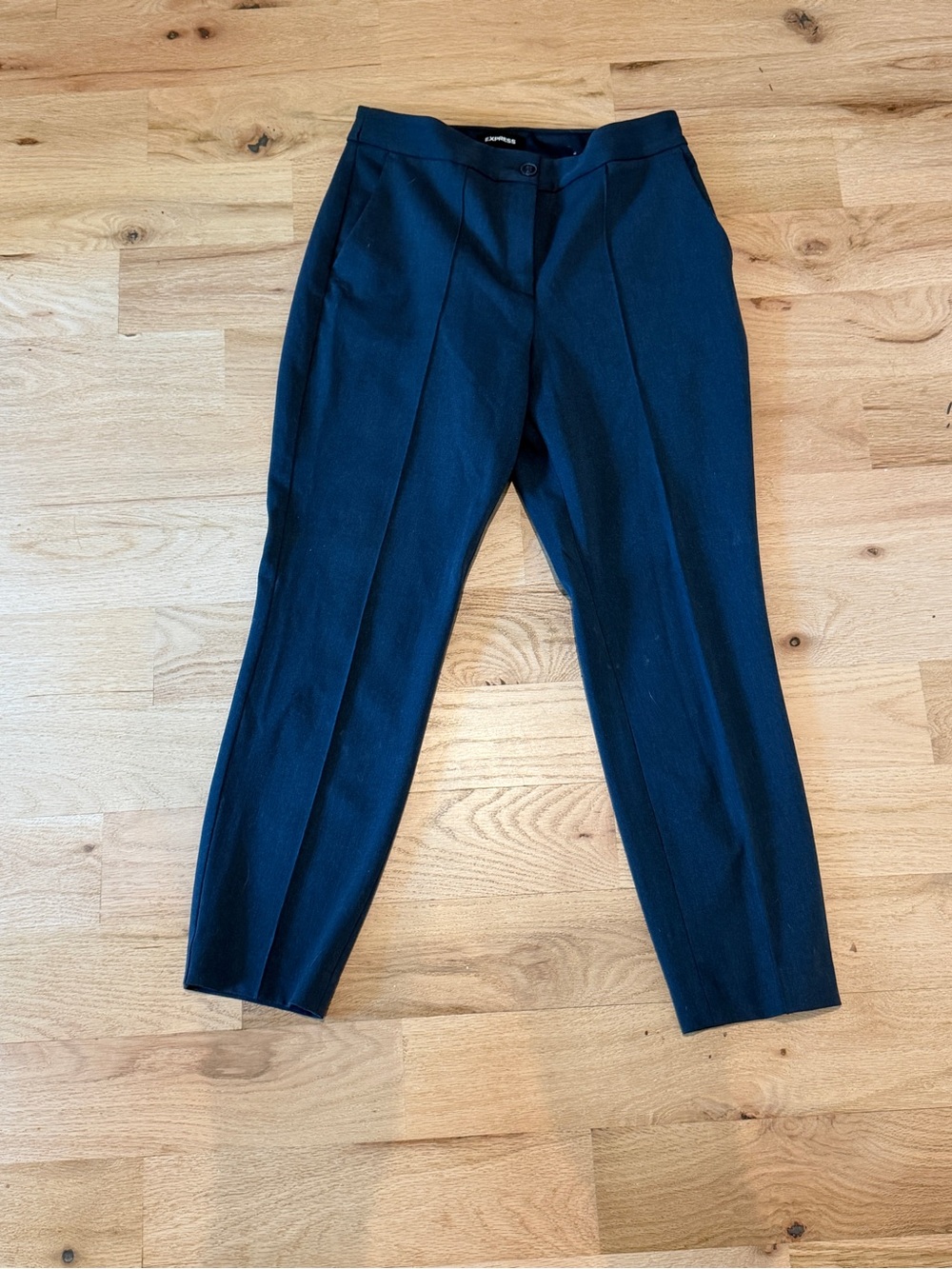 Express Dark Navy Tailored Dress Pants